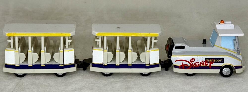 Disney Parks Parking Lot Tram Transport Diecast Vehicle 3Pcs Loose